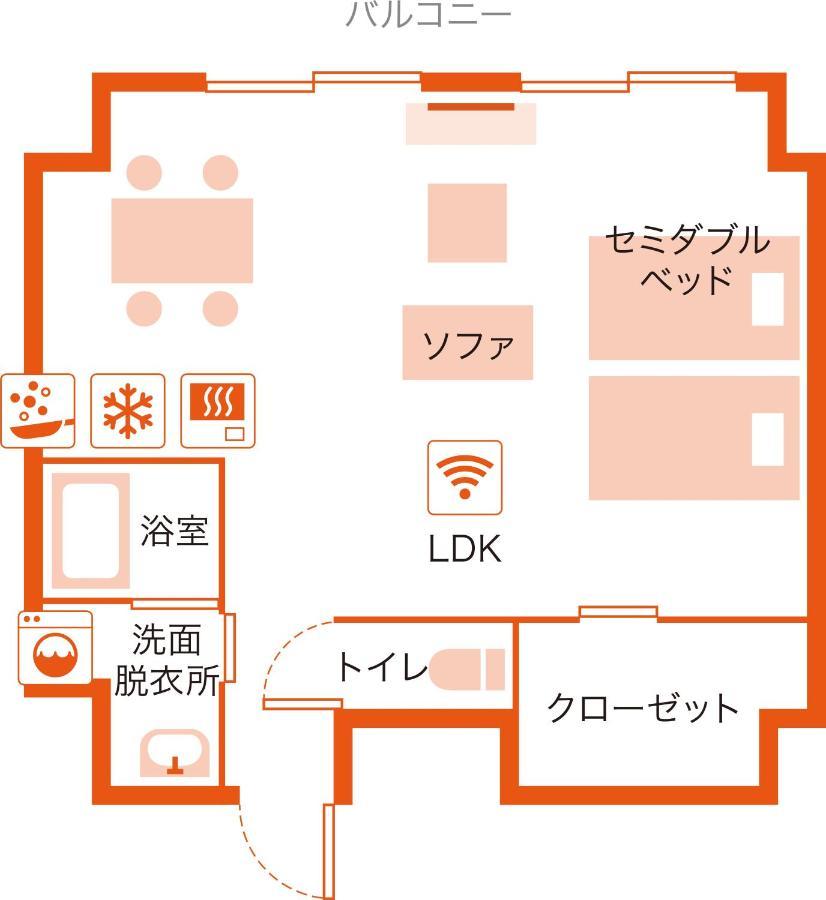 קאגושימה Apartment Hotel Ecott מראה חיצוני תמונה